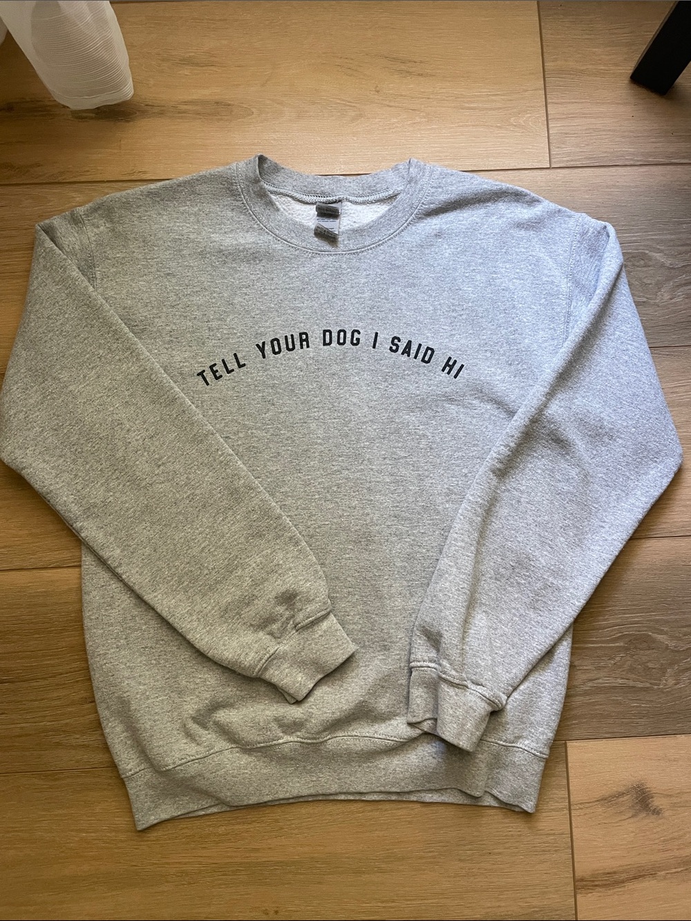 Tell Your Dog I Said Hi Sweatshirt in Grey
